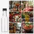 Mini Plastic Bottles with Lids (24 Pack) - Empty 1.7oz Shot Bottles for Alcohol, Spirits, Liquor - Funnel Included
