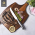 Serrated Steak Knife Set of 4, BILL.F Stainless Steel Steak Knives