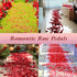 3000 Pcs Silk Rose Petals, Red Rose Flower Petals for Wedding, Valentines, Romantic Night, Birthday Decor