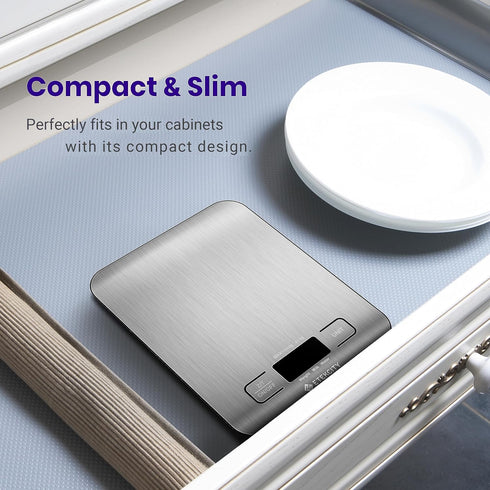 Etekcity Food Kitchen Scale, Digital Grams and Ounces for Weight Loss, Baking, Cooking, Keto and Meal Prep - LCD