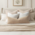Pack 1 Decor,36x14 Inch MIULEE Textured Boucle Throw Pillow Cover Khaki Accent Solid Lumbar Pillow Case Decorative Soft