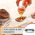 Spring Chef Stainless Steel Magnetic Measuring Spoons Set - 8 Nesting Metal Teaspoon & Tablespoon Kitchen Gadgets in