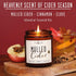 Mulled Cider Candle, Fall Candles I Mulled Cider, Cinnamon & Nutmeg - Infused with Essential Oils I Apple Cider Fall Scented Candle (Soy) for Home I 9oz Reusable Jar I 50Hr Burn I Made in USA
