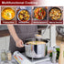 LIANYU 6 QT Stainless Steel Stock Pot, Tri-ply Base Cooking Pot with Glass Lid, Heavy Duty Non-toxic Cookware