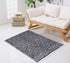 Ramanta Home 100% Cotton Diamond Rug, 21x34 Hand Woven Reversible Washable Rug - Navy, for Bathroom, Entry, Living Room