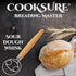 13 Inch 304 Danish Dough Whisk for Sourdough Bread Bread Whisk with Wooden Handle Stainless Steel Hook for Heavy Dough