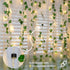 23 73 Vine with Fairy Lights, FT LED Ivy Leaf Lights Indoor Plug in, Fake Vine String Lights for Bedroom, Dorm, Wall