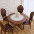 33 inches 33Round) Natural Linen Decorative Lace Doily Round Neutral Earth Tones Beige Lace Coffee Table Topper Dresser