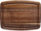 Acacia Wood Cutting Board, Small 8" x 6" x 5/8" with Juice Groove for Kitchen Use