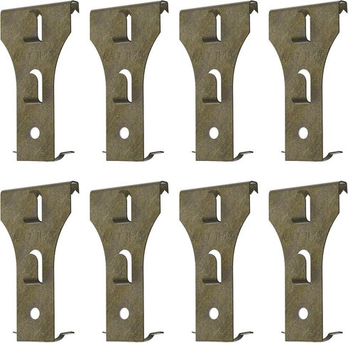 NACETURE Brick Hook Clips (8 Pack) - Fits 2-1/4 to 2-2/5 Inch Bricks, Requires More Than 1/8” Brick Wall Cement Gap