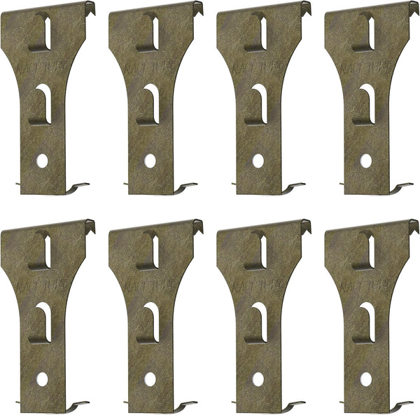 NACETURE Brick Hook Clips (8 Pack) - Fits 2-1/4 to 2-2/5 Inch Bricks, Requires More Than 1/8” Brick Wall Cement Gap