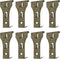 NACETURE Brick Hook Clips (8 Pack) - Fits 2-1/4 to 2-2/5 Inch Bricks, Requires More Than 1/8” Brick Wall Cement Gap
