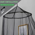 VISATOR Mosquito Net Bed Canopy for Girls,King Canopy Bed Curtains Queen Size from Ceiling,Dome Mosquito Netting Bed