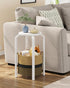 TB01BWK092 TUTOTAK Small Side Table, Round End Table, Night Stand, Bedside Table, Sofa Table with Storage Basket