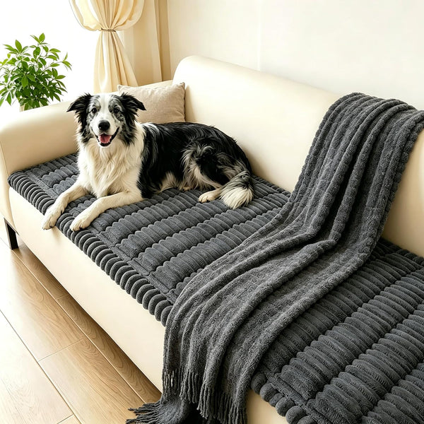 Capslpad Couch Covers for Dogs Washable Non Slip Pets Sofa Covers Fuzzy