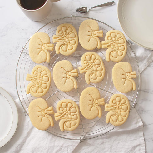 Set of 2 Kidney Cookie Cutters (Designs: External and Internal Kidney), 2 Pieces - Bakerlogy