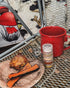 NICE RACK Mini Travel Spice Rack Filled with Organic Herbs, Refillable Camp Spice Kit, Great Gift for Camping