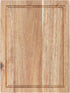 Glad Acacia Wood Cutting Board with Juice Grooves, Reversible Solid Butcher Block and Charcuterie Tray