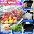 24" Set 100 Set Mesh Produce Bags of - Reusable Produce Bags with Plastic Lock, Durable & Tear Resistant Mesh Bag