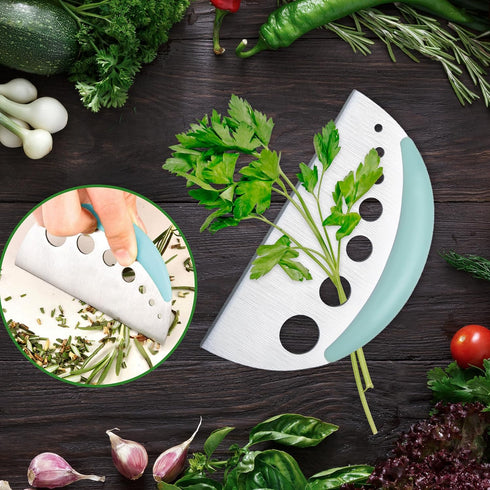Herb Scissors with 5 Blades and Cover, Premium Kitchen Scissors for Food Vegetable, Stainless Steel Kitchen Shears