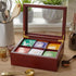 Tea Box - Luxury Wooden Tea Bag Organizer, 6 Compartment Storage Chest from The Apace Premier Collection