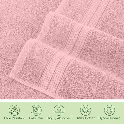 6-Piece Set, 100% 2 2 2 Set Elegant Comfort Luxury Towel Premium Soft Turkish Cotton, Three Line Popcorn Design Bath