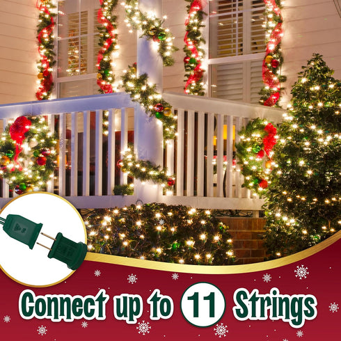 stargo 6.3 35 Bulbs 6.6 Clear Warm White Christmas Tree Lights - ft String of Incandescent Mini Multifunctional
