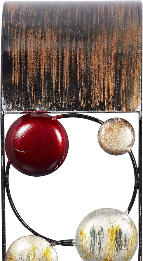79 Set 2 5"W, 24"H, Deco Metal Solid Wall Sconce, of Brown
