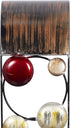 79 Set 2 5"W, 24"H, Deco Metal Solid Wall Sconce, of Brown