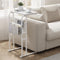 Olldide C-Shaped End Table with Storage Bag, Side Table for Living Room