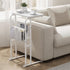 Olldide C-Shaped End Table with Storage Bag, Side Table for Living Room