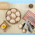 ZXiaJUMCR 6 Silicone Egg Boiler Rack, Freestanding Egg Boiler,egg boiler holder,Silicone Boiled Egg Cooker,Storage