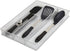 YBM Home Metal Silverware Organizer for In-Drawer Cutlery Storage, 3 Compartment Mesh Flatware Tray for Kitchen Utensils
