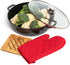Moss & Stone 12 Inch Large Skillet with Lid, 5 Quart Nonstick Deep Frying Pan, Dishwasher & Oven Safe, PFOA Free