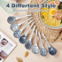 Soup Spoons Set of 8, Asian Soup Spoon Long Handle Ceramic Ramen Spoons, Perfect Depth Japanese spoon for Dumpling, Pho, Noodles, Miso, Wonton, Dishwasher Safe