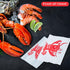 30 2 54 108 Inch Set Flutesan Pcs Disposable Bibs and Pcs x Plastic Red Gingham Checkered Tablecloths Crawfish Boil