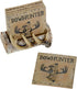 Pine Ridge Home Antler Wood Log Coaster Set with Holder - Absorbent Cabin Lodge Decor for Hunter Men