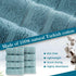 8 Pack (8 650 100% 8 HALLEY Turkish Premium Washcloths Pieces) GSM Highly Absorbent Super Soft Cotton - Washcloths