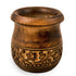 3.5 GoCraft Wooden Carved Mortar and Pestle | Grinder for Herbs, Spices and Kitchen Usage, Natural Mango Wood Engraved