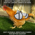 4 Pack COOPED UP Canvas Chicken Saddle for Medium-Large Hens with Larger Wing Cover and Adjustable Straps - Variety