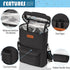 Insulated Wine Carrier Bag for 2 Bottles with Padded Shoulder Strap