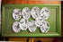 Karma Boho Spoon Rest, Black and White Ceramic Spoon Rest for Countertop