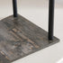 3-Tier Corner Shelf Stand, Rustic Wood and Metal Corner Display Rack, Small Triangle Corner Storage Organizer