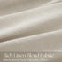 63 Inch 2 Set Pinch 63 Linen Curtains Panel for Living Room Natural Beige Pleat Curtain Memory Trained with Hook