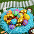 36 3.15" 8 JOYIN Pcs Colorful Printed Eggs Include Golden, Plastic Fillable Empty Eggs for Easter Hunt, Basket Stuffer