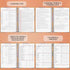 PLANBERRY Recipe Book – Blank Hardcover Cookbook to Write In Your Own Recipes - 60 Recipes, 6.3”x8.4” (Orange Fresh)
