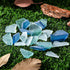 Jetec Sea Glass for Crafts, Flat Frosted Sea Glass Pieces for Beach Wedding Party Decor, Home Aquarium Supplies