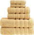 HALLEY Turkish Towels Set (6 Pieces) 650 GSM Highly Absorbent Super Soft