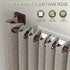 Curtain Rods for Windows 28 to 48 inch, Blackout Curtain Rod Wrap Around Curtain Rod, 5/8 Curtain Rod Telescoping Adjustable for Sliding Door Bedroom Kitchen RV, Brown(32"-48")