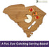 Totally Bamboo South Carolina State Shaped Bamboo Serving & Cutting Board